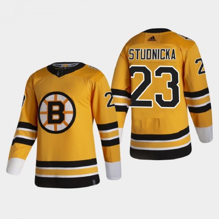 Boston Bruins Jack Studnicka 23 2020-21 Reverse Retro Authentic Shirt - Mannen